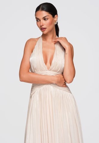 Robe de soirée Ombre en beige