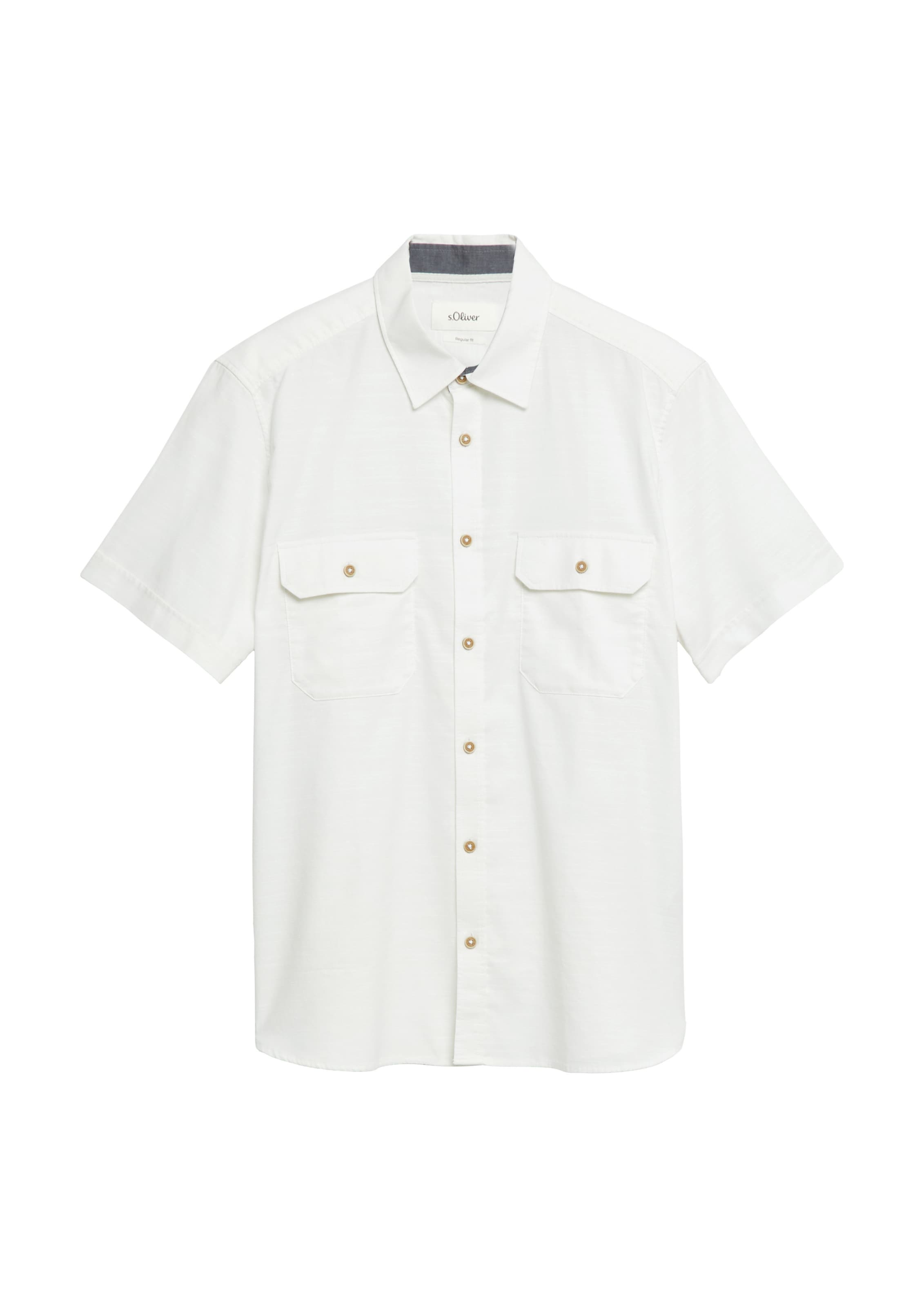 Coupe regular Chemise s.Oliver en blanc : devant