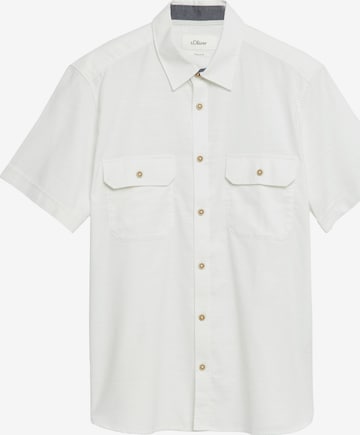 Coupe regular Chemise s.Oliver en blanc : devant