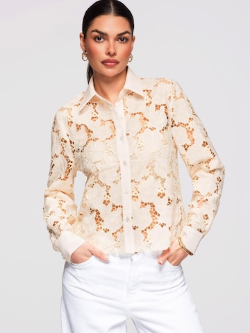 Ombre Bluse‌‌‌‌‌‌‌‌‌ in Beige: Vorderseite