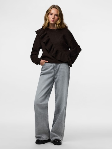 Pull-over 'PCNOR' PIECES en marron