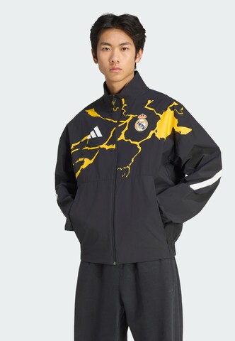 ADIDAS PERFORMANCE - Chaqueta deportiva 'Real Madrid Avengers Z.N.E. Anthem' en negro: frente