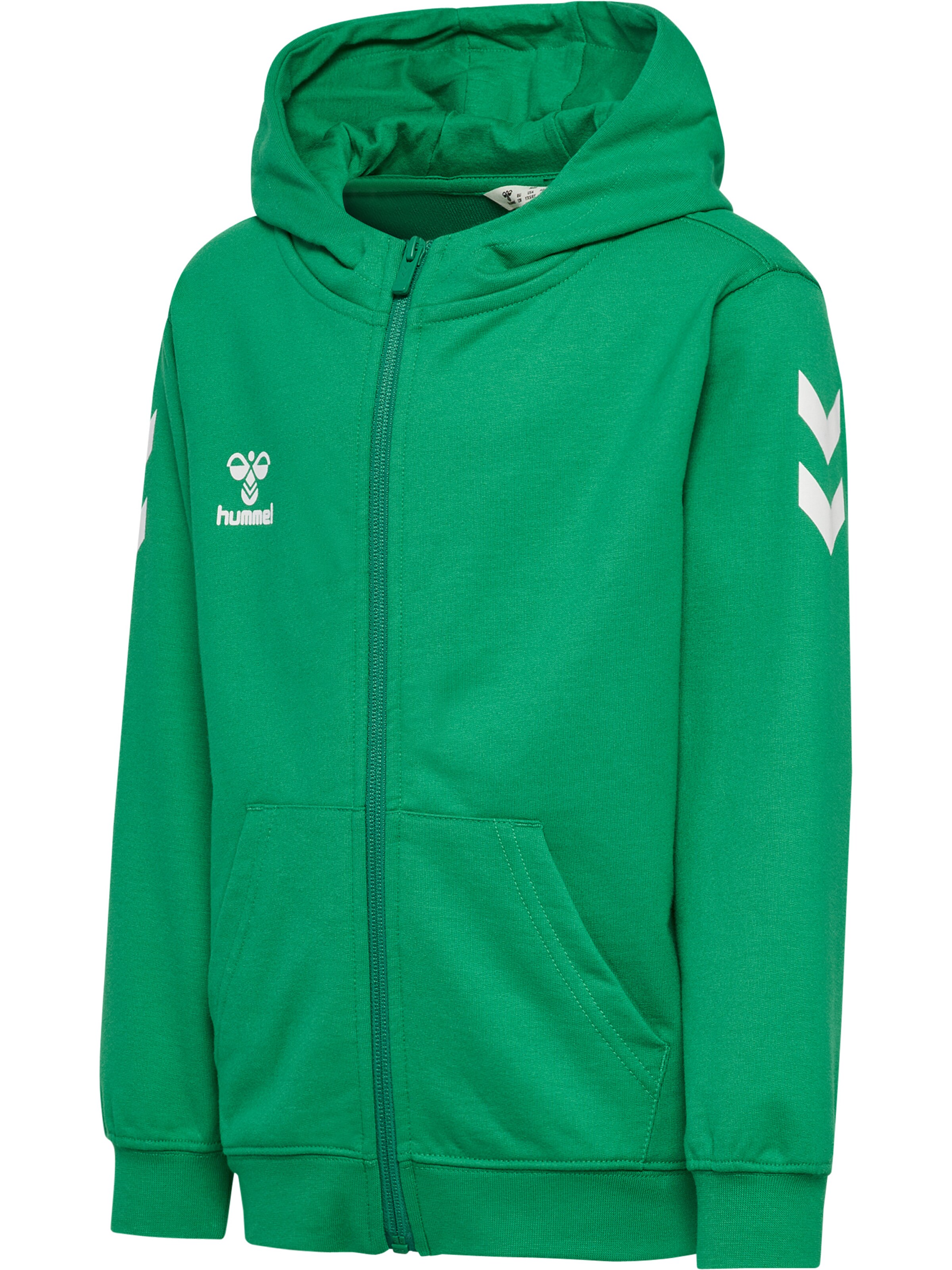 Hummel Sports sweat jacket in Green