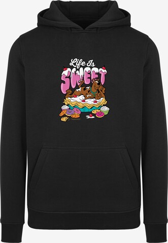 F4NT4STIC Sweatshirt 'Life Is Sweet' in Zwart: voorkant