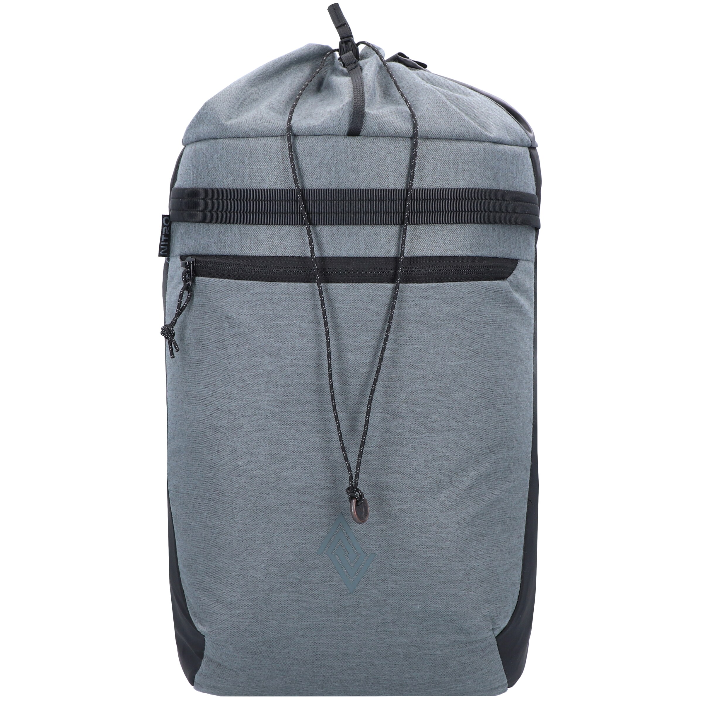NitroBags Backpack in Grey: front