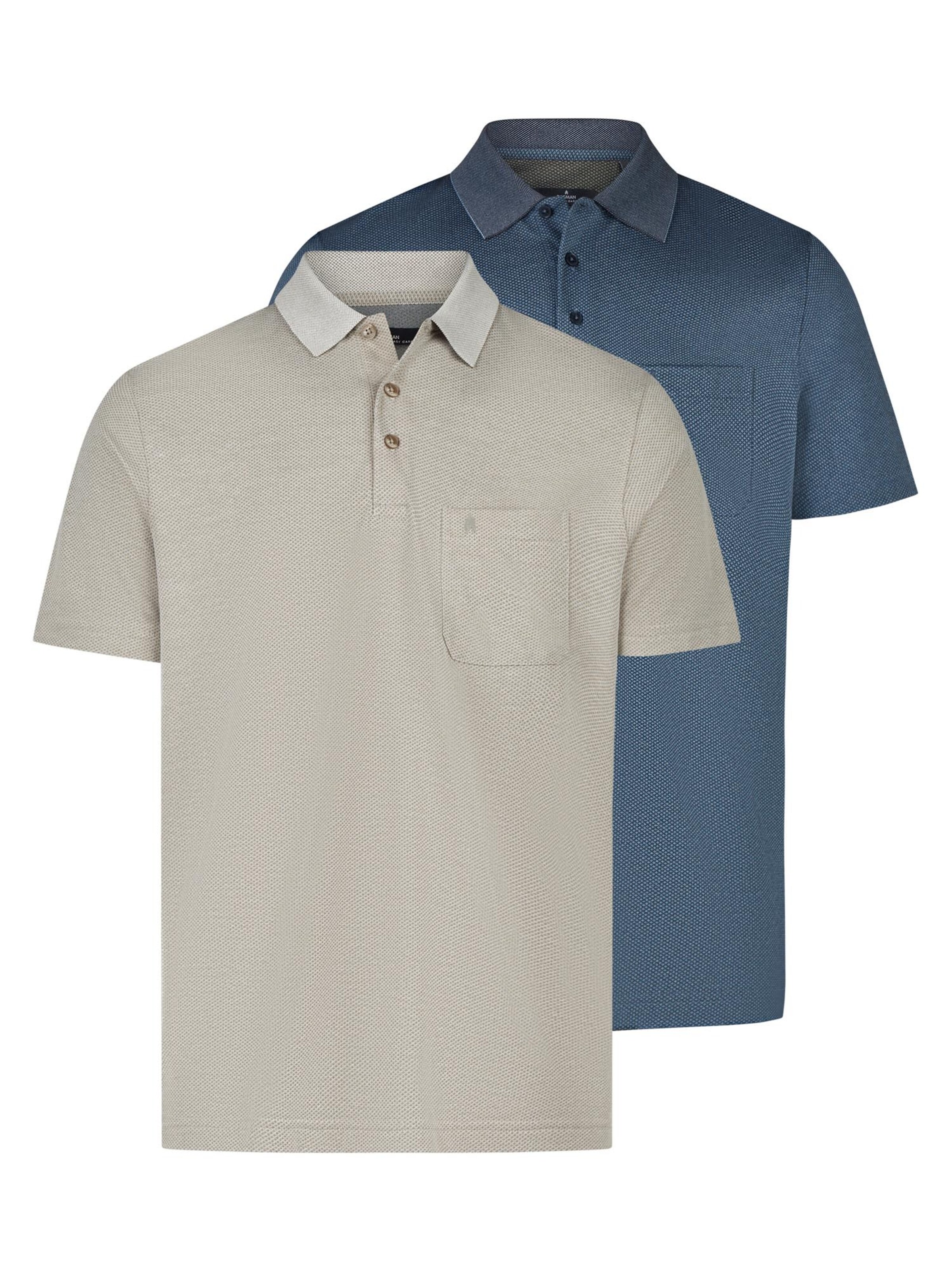 Ragman Shirt 'Basic' in Beige: voorkant