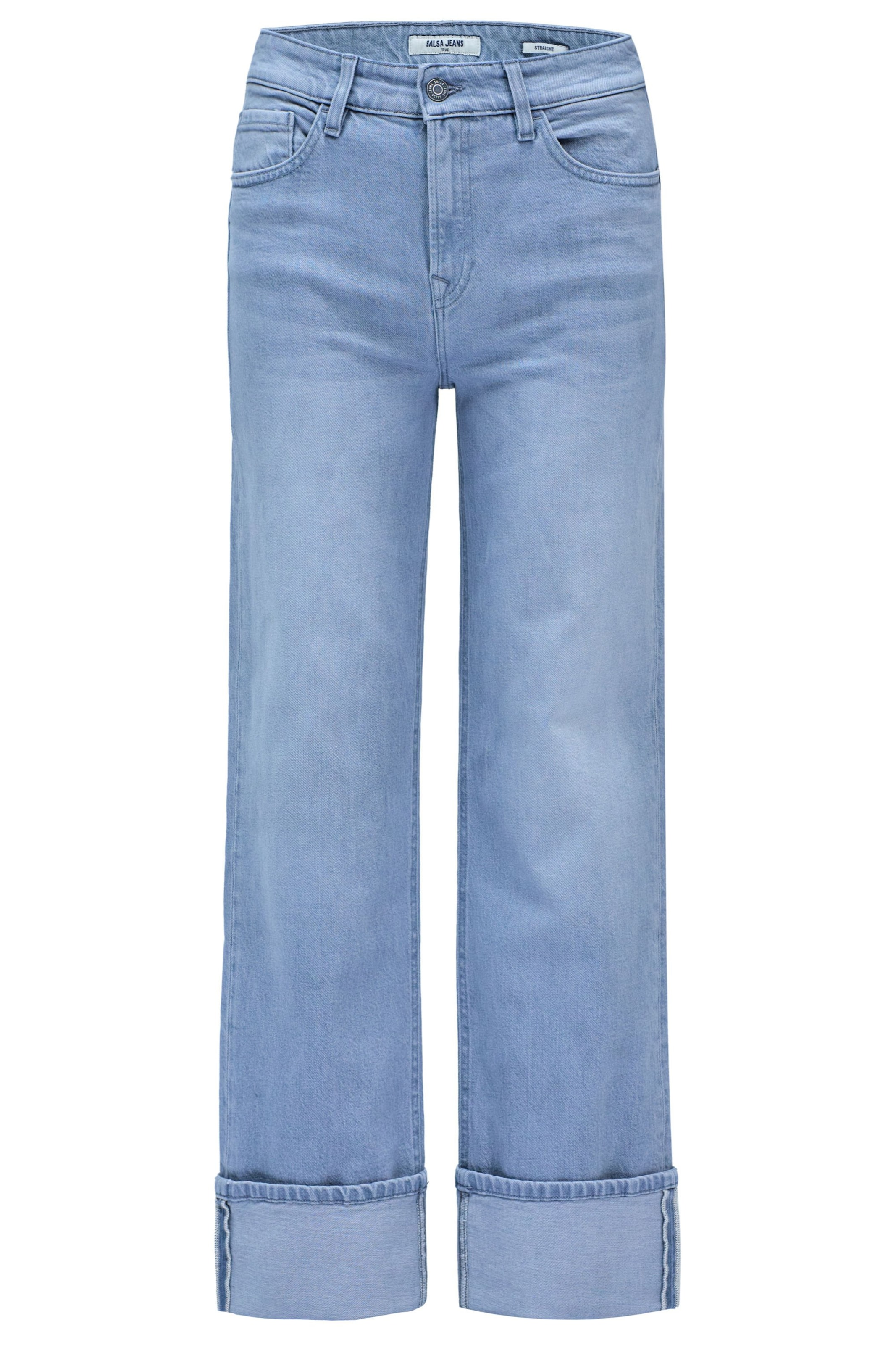 Salsa Jeans Slimfit Jeans in Grijs: voorkant
