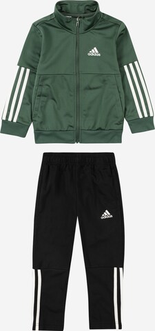 ADIDAS SPORTSWEAR Tepláková souprava '3-Stripes Team' – zelená: přední strana