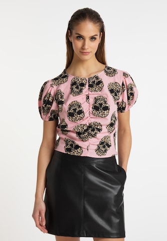 myMo ROCKS Bluse in Pink: Vorderseite