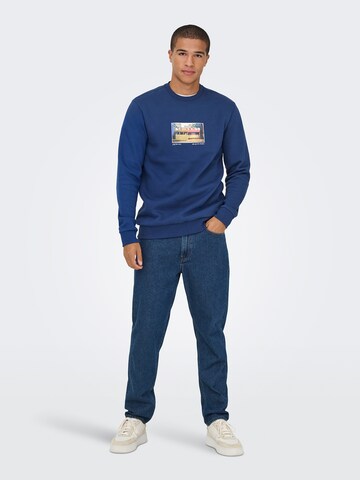 Only & Sons Свитшот 'ONSCERES' в Синий