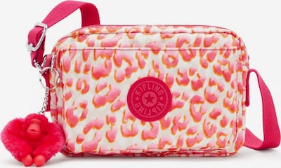 KIPLING Skuldertaske 'ABANU' i orange / hvid, Produktvisning