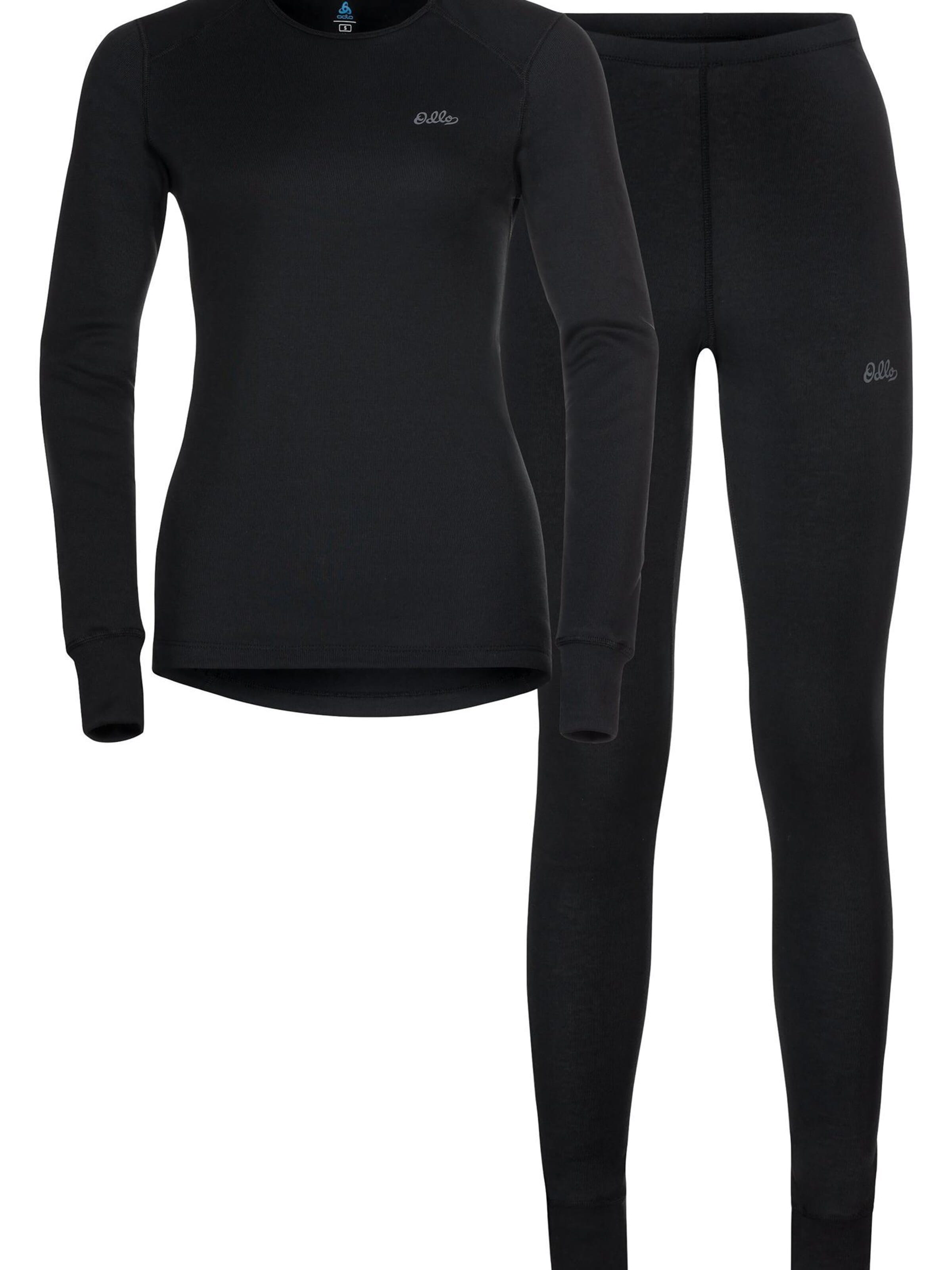Invisible Ensemble de linge 'ACTIVE WARM' ODLO en noir : devant