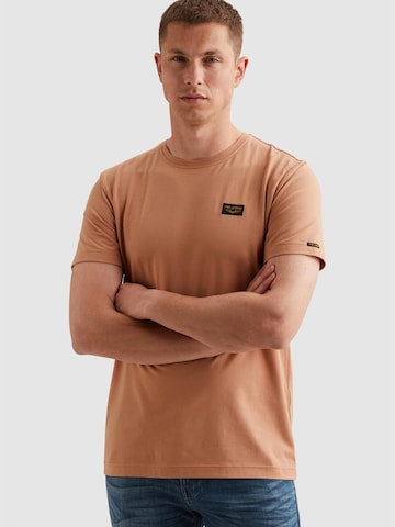 PME Legend Shirt 'PME LEGEND - American Classic T-shirt' in Bruin: voorkant