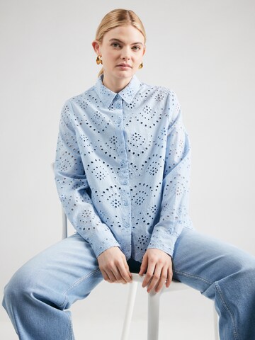 PIECES Blouse 'PCVILDE' in Blue: front