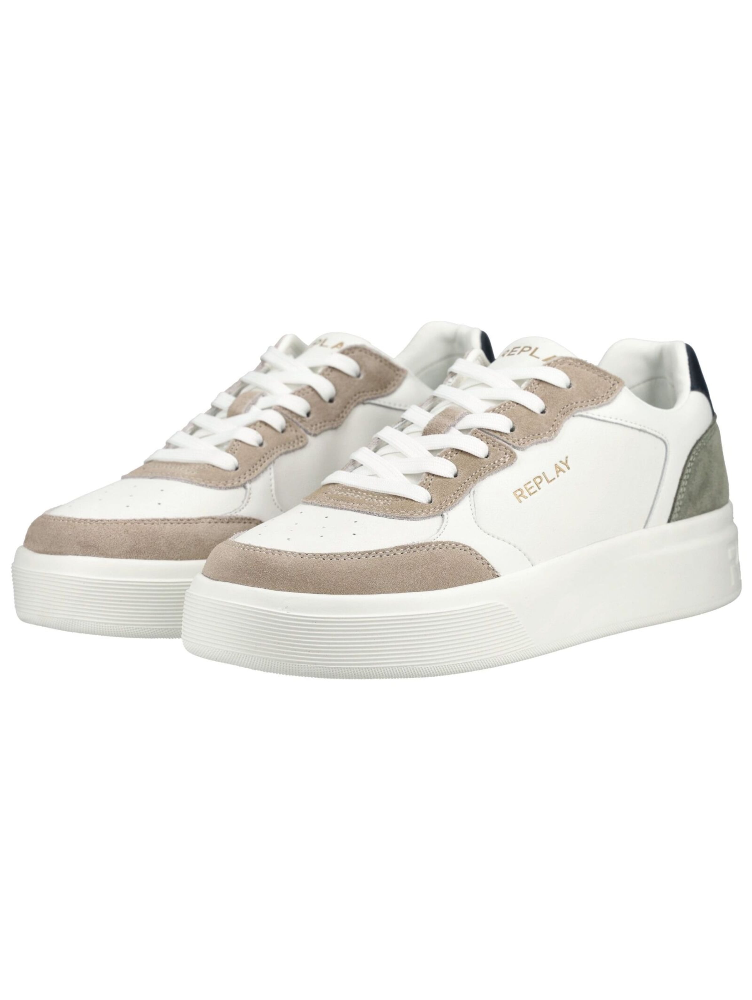 REPLAY Sneakers laag in Beige