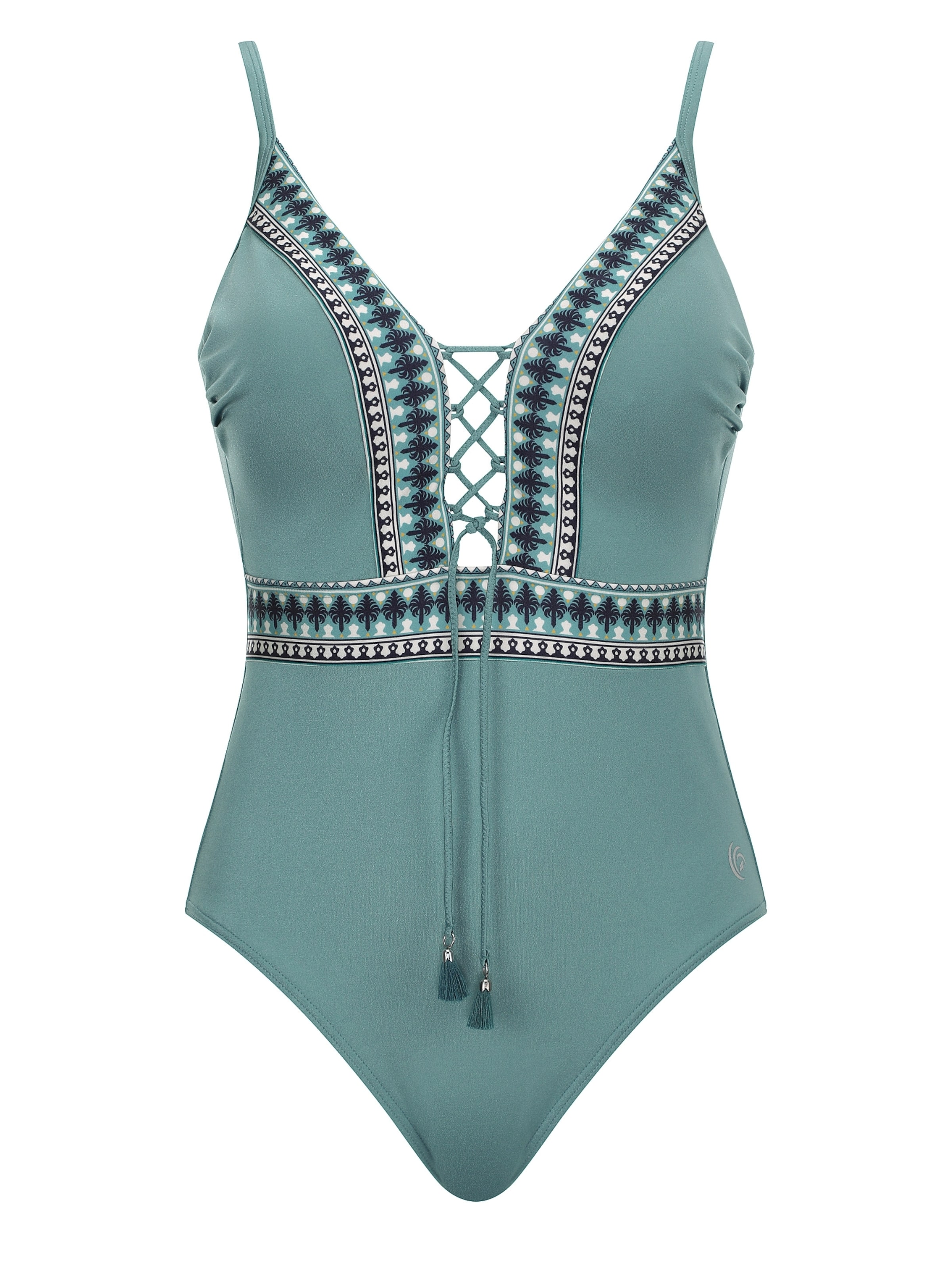 Triangle Maillot de bain OLYMPIA en vert : devant