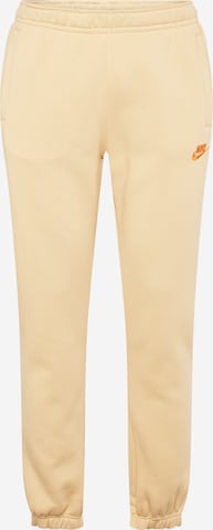 Nike Sportswear Broek 'CLUB FLEECE' in Beige: voorkant