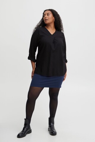 Fransa Curve - Blusa 'COYA' em preto