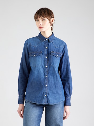 Lee Blouse 'Through The Woods' in Blue: front