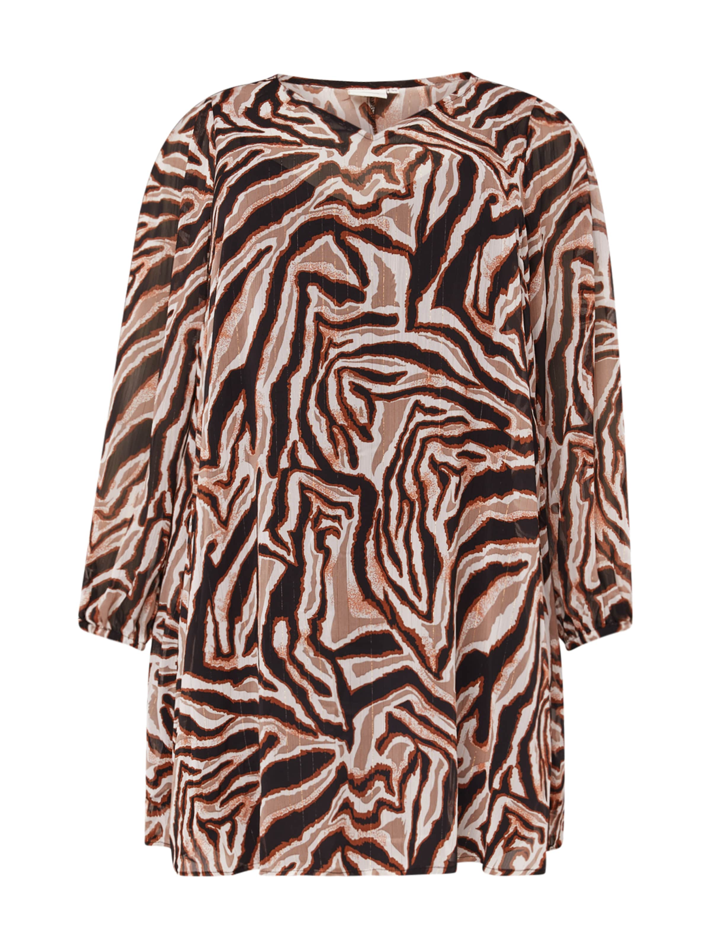 ONLY Carmakoma Рокля 'KAIA' в черно: отпред