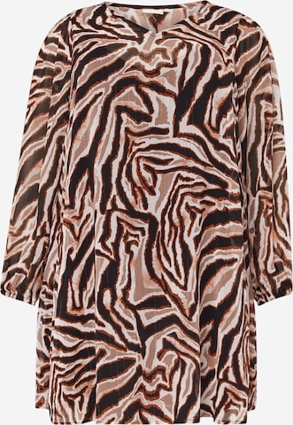 Rochie 'KAIA' de la ONLY Carmakoma pe negru: față