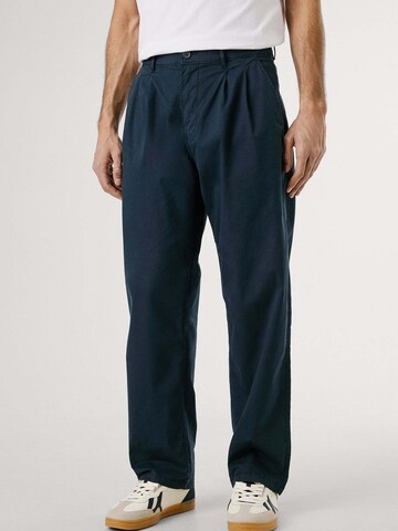 Regular Pantalon à plis Pepe Jeans en bleu : devant