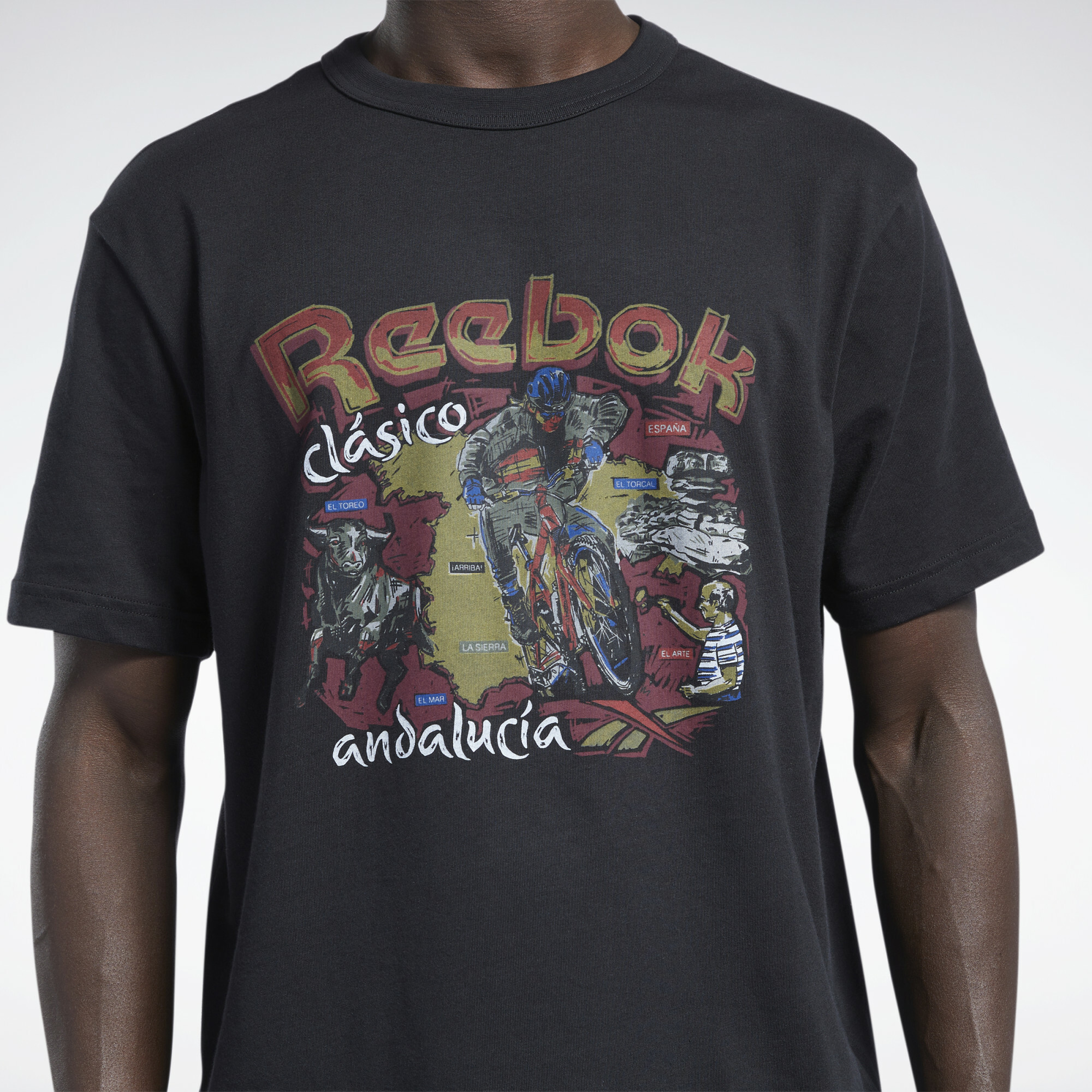 Reebok Classics T-Shirt Andalusia Destination in Schwarz 