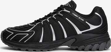 Sneaker low de la Tommy Jeans pe negru: față