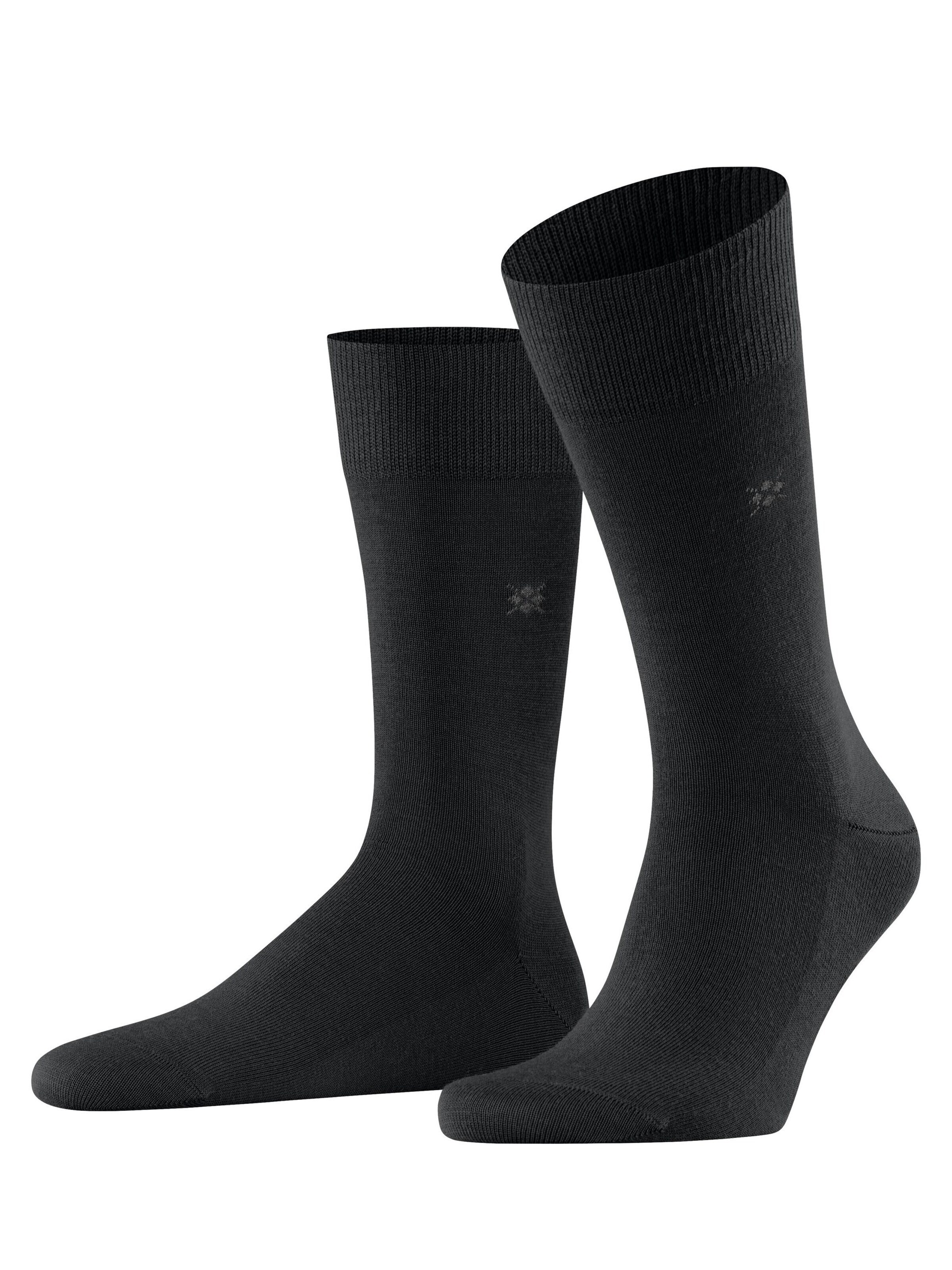 BURLINGTON Socken 'Leeds'‌‌‌‌‌‌ in Schwarz: Vorderseite