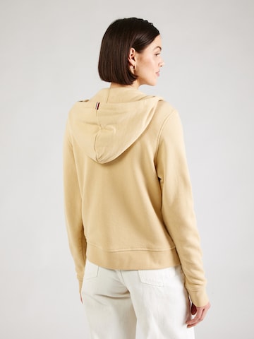 TOMMY HILFIGER Zip-Up Hoodie in Beige