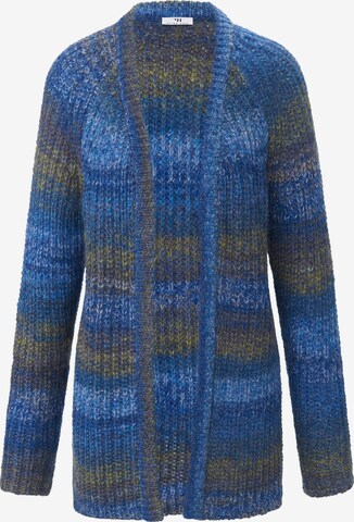 Peter Hahn Gebreid vest in Blauw: voorkant