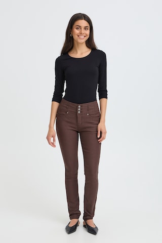 Fransa - Skinny Pantalón ' Zalin ' en marrón