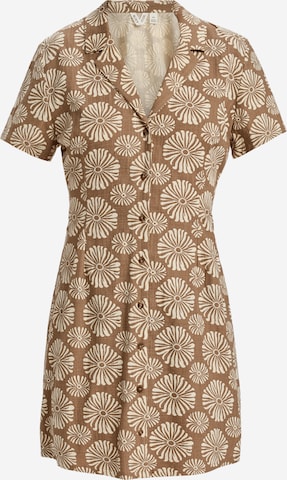 Robe-chemise 'Happy Shiny' ROXY en marron : devant