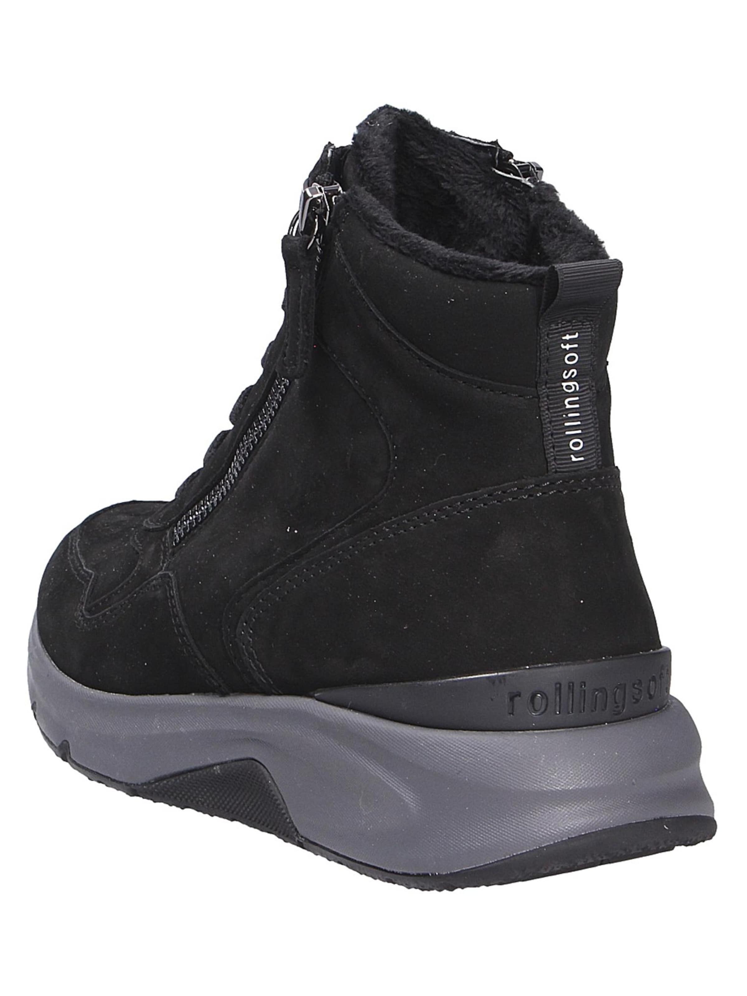 GABOR Lace-Up Boots in Black