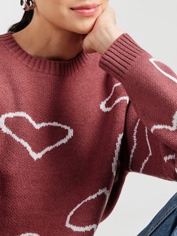 ABOUT YOU Pullover 'Roberta' in Pink