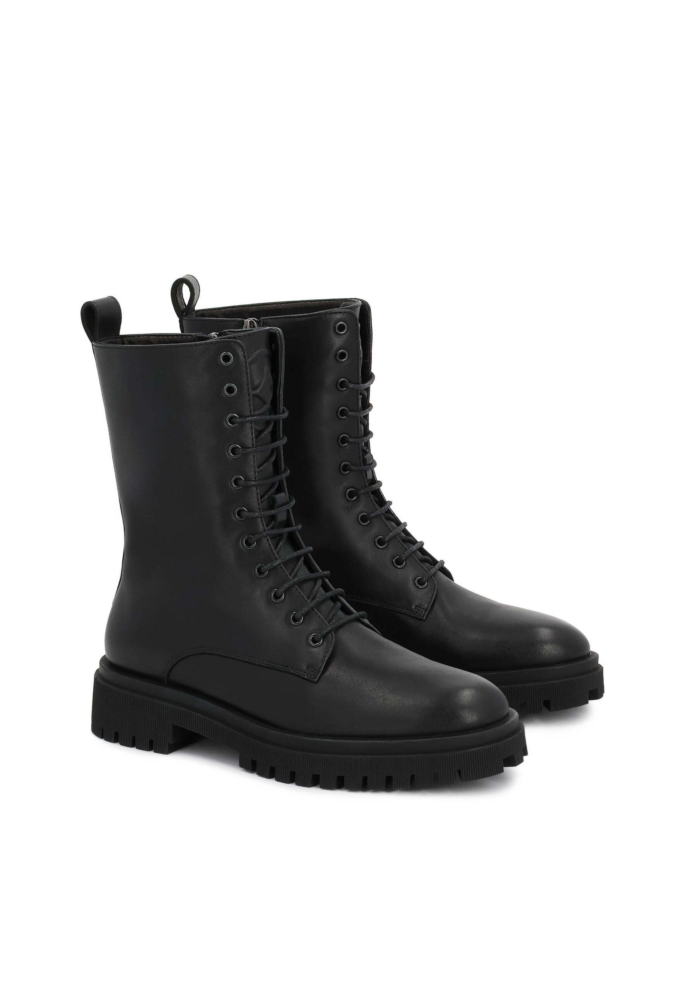 Bottes à lacets Kazar en noir