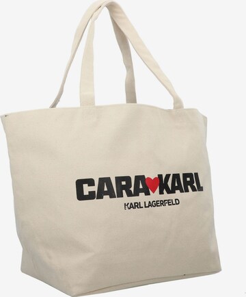 KARL LAGERFELD x CARA DELEVINGNE Shopper táska - bézs