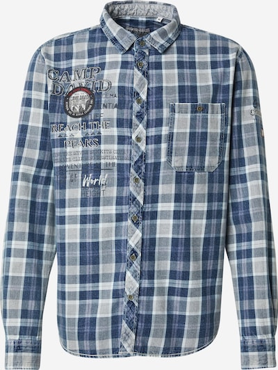 Marškiniai iš CAMP DAVID, spalva – indigo spalva / balta, Prekių apžvalga