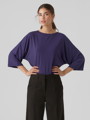 VERO MODA Blouse 'RASMINE' in Blauw: voorkant