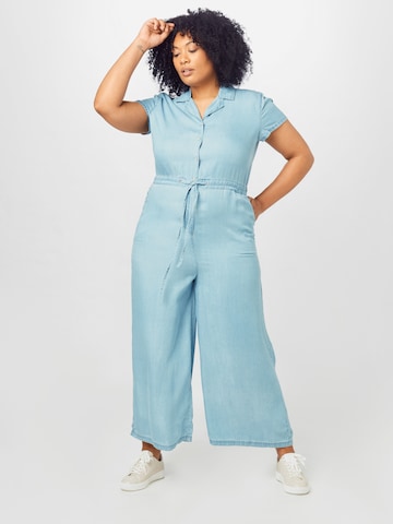 Guido Maria Kretschmer Curvy Collection Jumpsuit 'Kim' in Blue: front