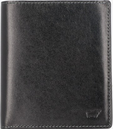 Braun Büffel Wallet in Black: front