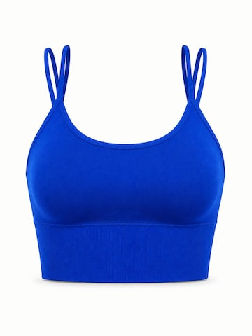 AOTTORI Sports Bra in Blue: front