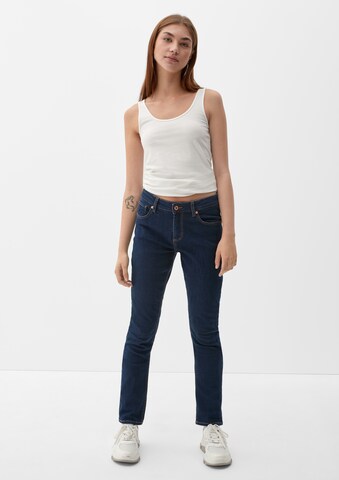 QS Slimfit Jeans 'Catie' in Blauw