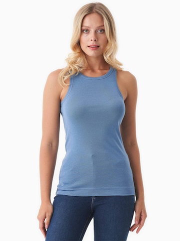 Organication Top in Blau: Vorderseite