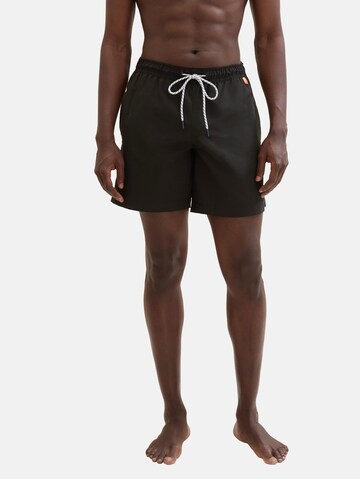 TOM TAILOR Board Shorts in Black