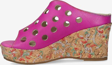 Laura Vita Mules 'Lorieo' in Pink: front
