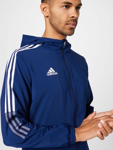 ADIDAS SPORTSWEAR Skinny Trainingsjacke 'Tiro 21' in Blau