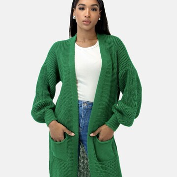 Elara Gebreide mantel in Groen