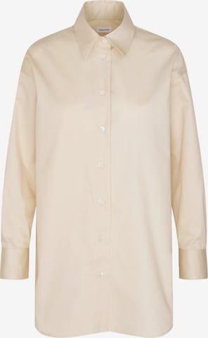 Chemisier ' Schwarze Rose ' SEIDENSTICKER en beige : devant