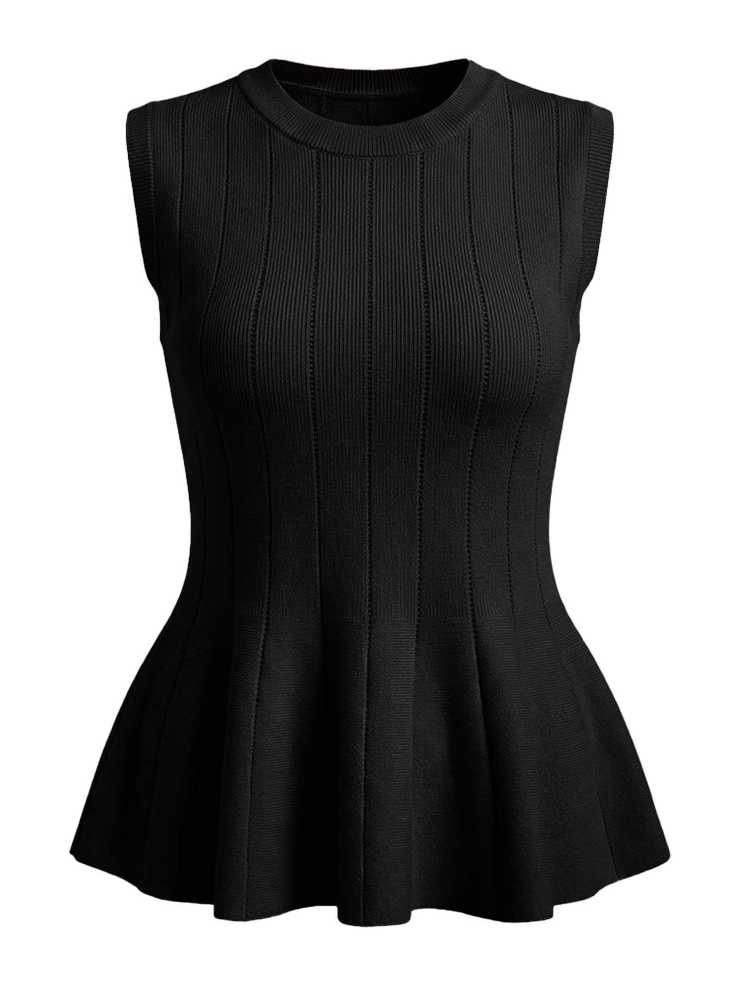 Imily Bela Gebreide top in Zwart: voorkant